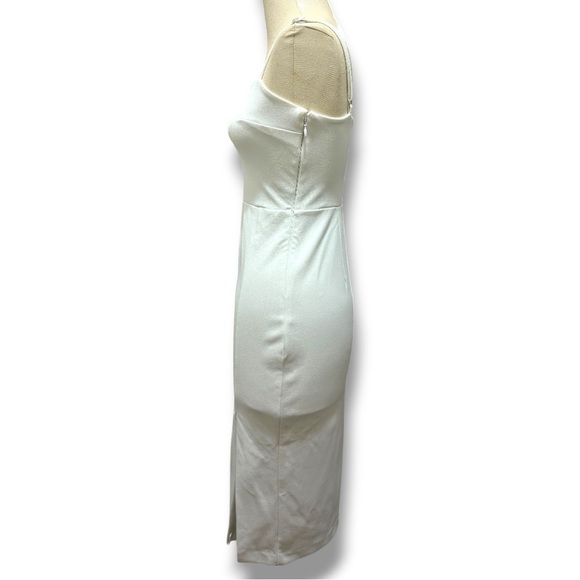 379 Express | EUC White Spaghetti Strap Bodycon Midi Dress (Size 0) - Picture 4 of 11